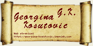 Georgina Košutović vizit kartica